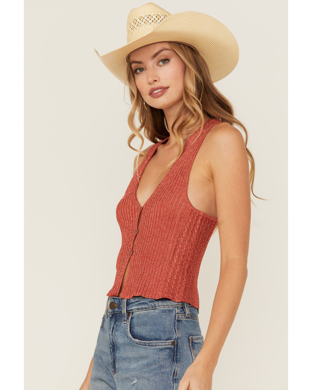 Product Name:  Free People Women's Seascapes Knit Vest