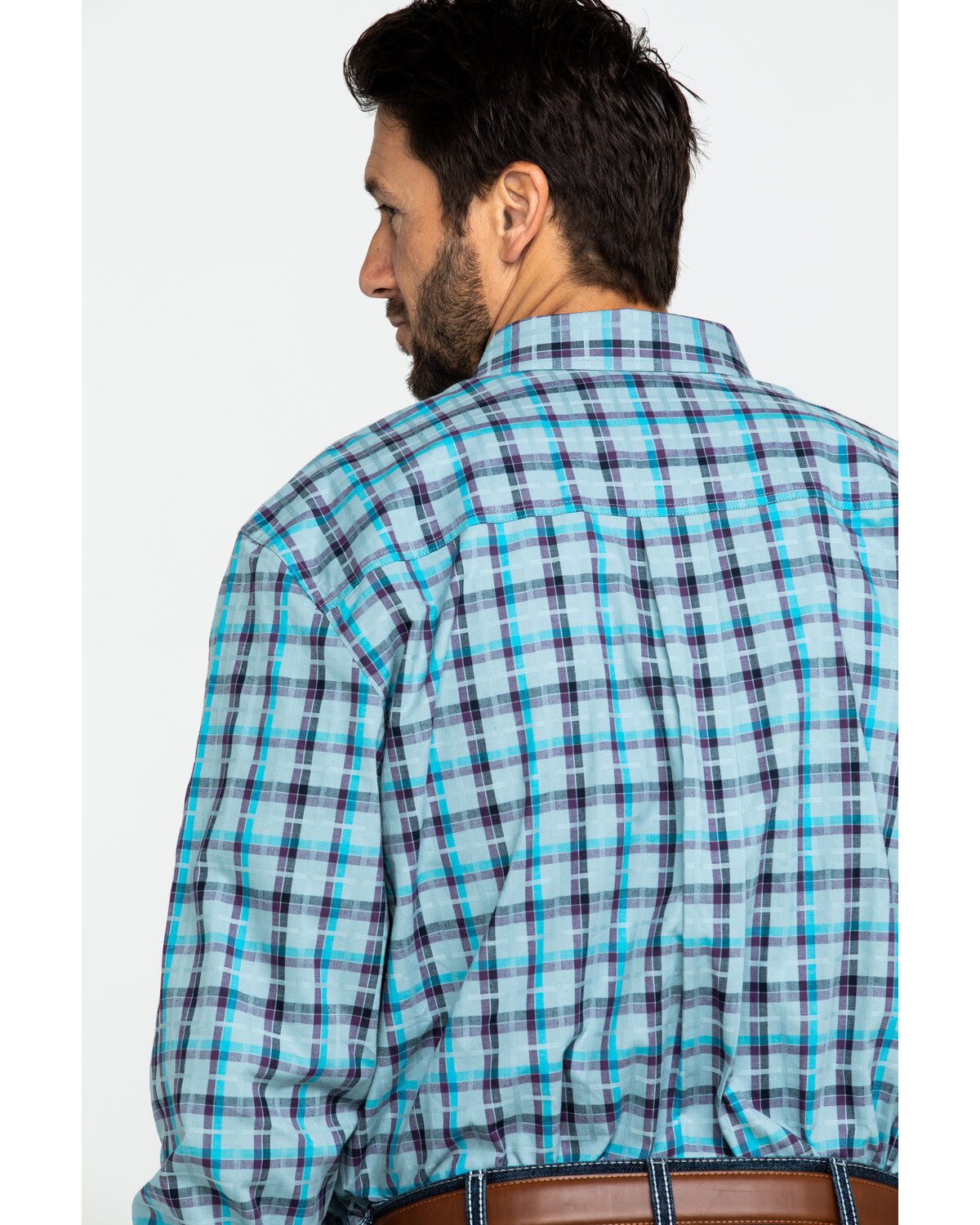 Image #5 - Cody James Core Men's Newberry Plaid Long Sleeve Western Shirt, , hi-res