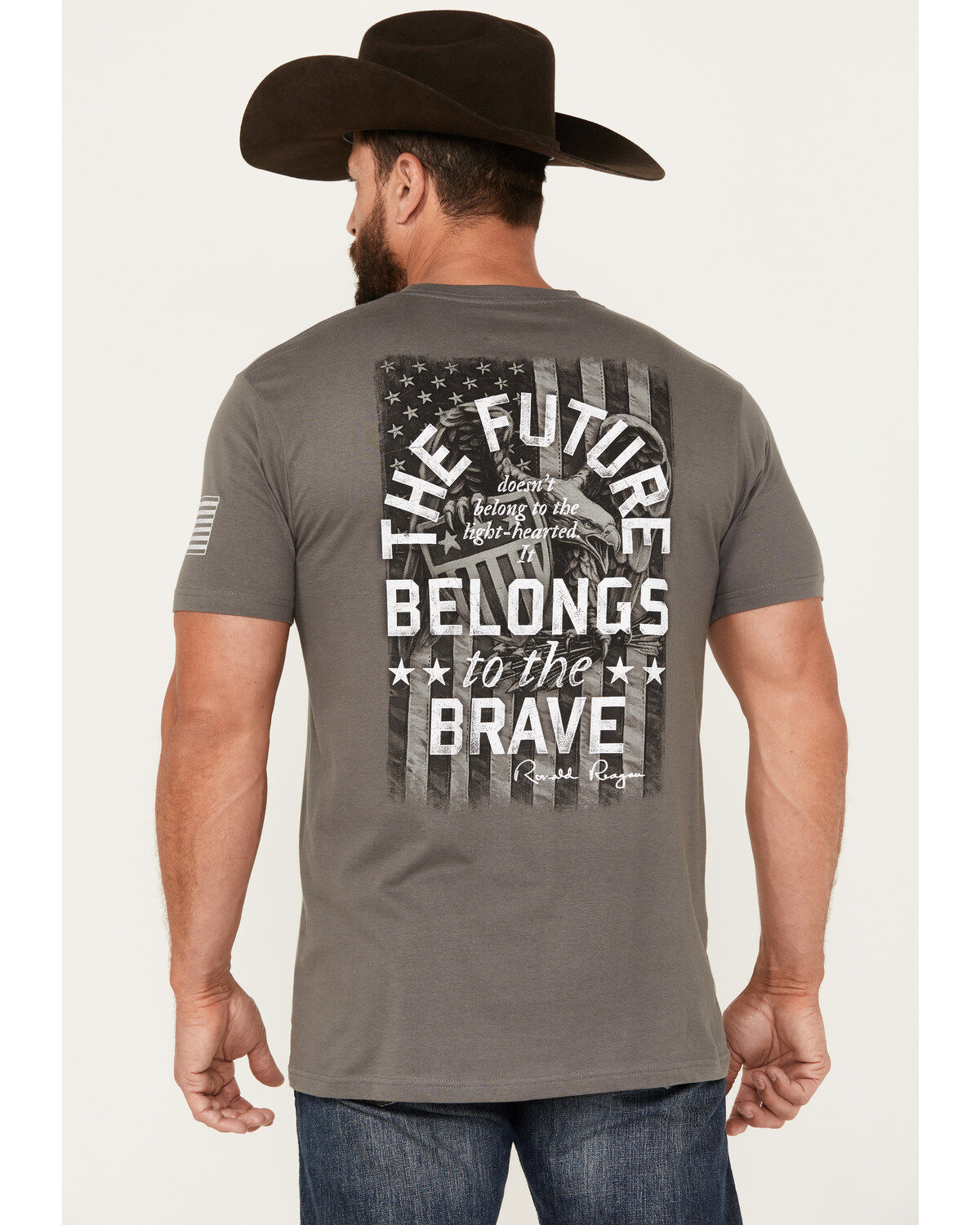 Image #1 - Buckwear Men's Belong To The Brave Short Sleeve Graphic T-Shirt, , hi-res