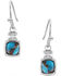 Image #1 - Montana Silversmiths Women's Golden Rush Turquoise Earrings, Silver, hi-res