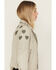Image #2 - Mauritius Leather Women's Reo Heart Leather Moto Jacket, Off White, hi-res