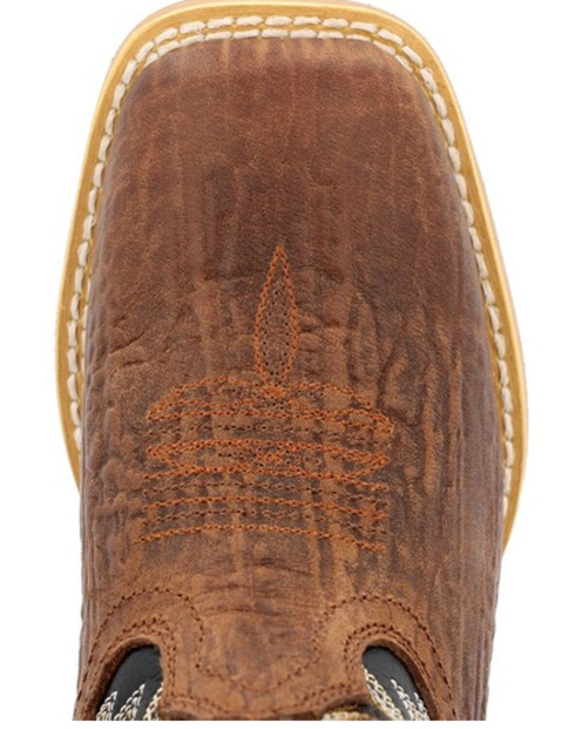 Image #6 - Durango Boys' Lil Rebel Pro Onyx Western Boots - Square Toe, Brown, hi-res