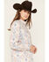 Image #2 - Ely Walker Women's Southwestern Print Sherpa Lined Flannel, Grey, hi-res