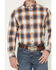 Image #3 - Cody James Men's Warner Plaid Print Long Sleeve Button-Down Stretch Western Shirt, Tan, hi-res