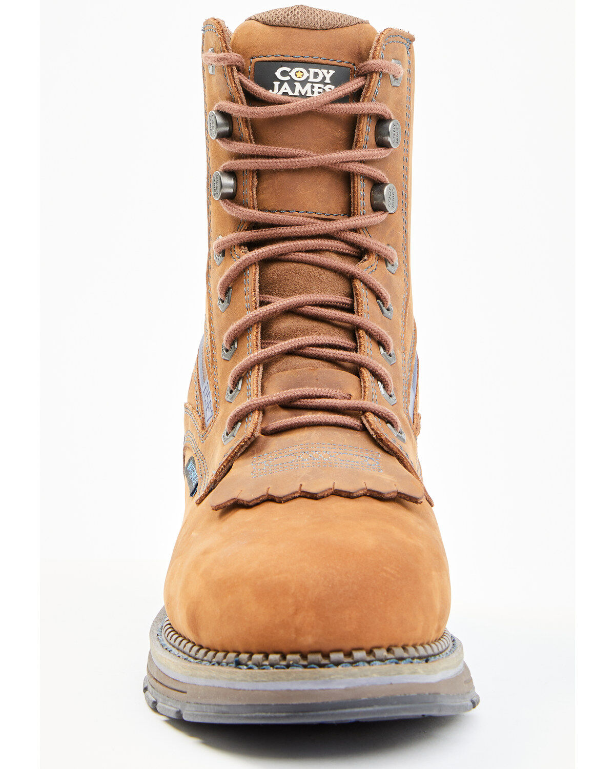 Image #4 - Cody James Men's Disrupter Lacer Waterproof Work Boots - Composite Toe, Brown, hi-res