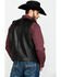 Image #2 - Scully Leatherwear Men's Leather Buck Stitch Vest, Brown, hi-res