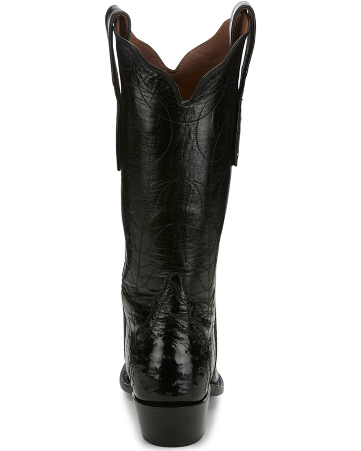 Image #5 - Tony Lama Women's Boot Barn Exclusive Exotic Ostrich Western Boots - Snip Toe, Black, hi-res