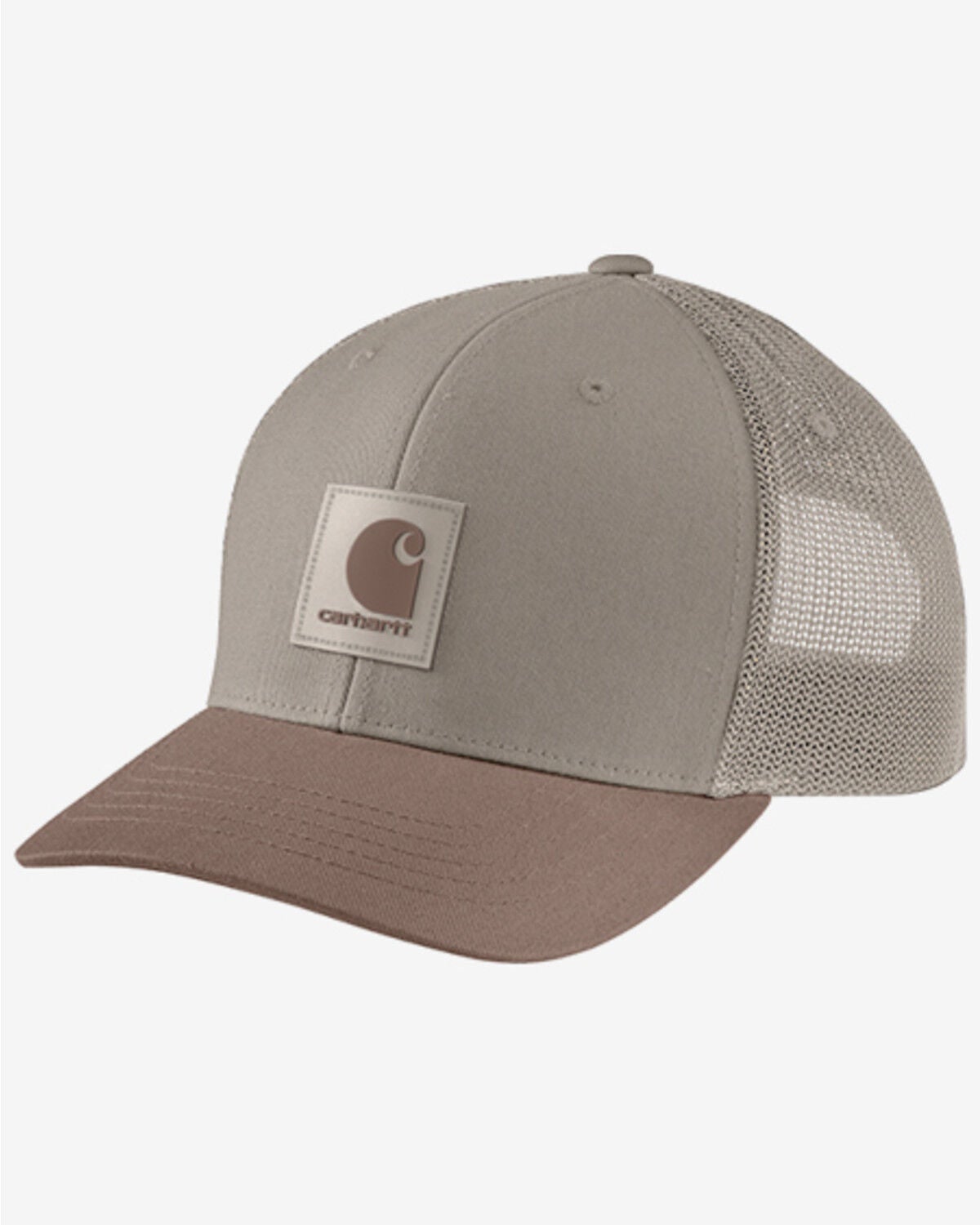 Image #1 - Carhartt Men's.Oakland Rubber Patch Ball Cap, Grey, hi-res