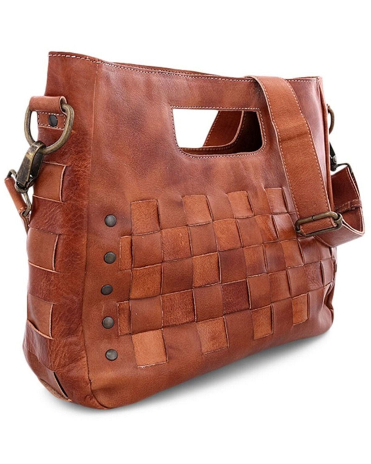 Image #3 - Bed Stu Women's Orchid Dip Dye Crossbody Handbag, Tan, hi-res