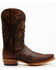 Dan Post Men's Embossed Star & Studded Basketweave Western Leather Boots - Snip Toe, Brown, hi-res