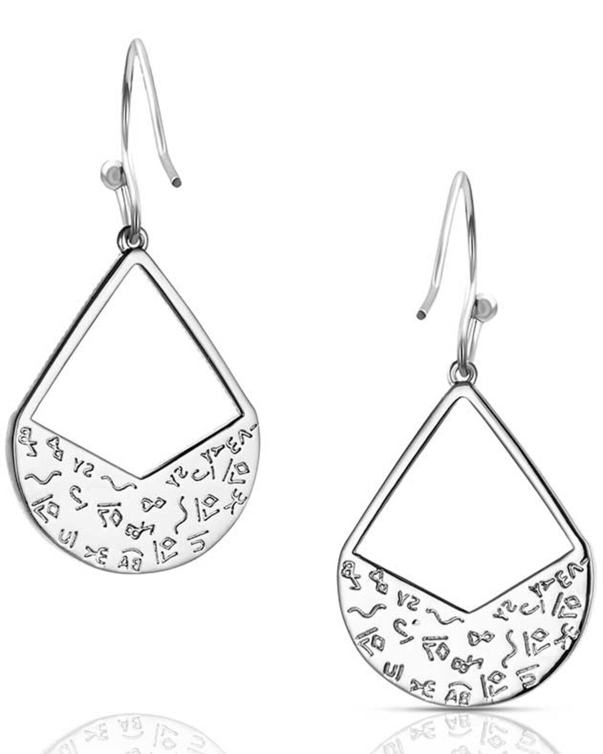 Image #2 - Montana Silversmiths Women's Teardrop Earrings, Silver, hi-res