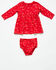 Image #1 - Wrangler Infant Girls' Dress Set - 2 Piece, Red, hi-res