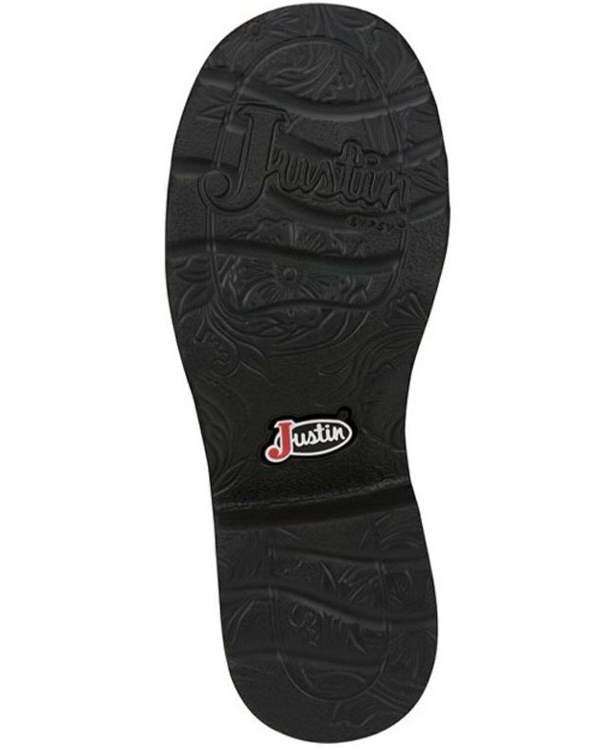 Image #7 - Justin Women's Inji Western Boots - Round Toe, Distressed Brown, hi-res