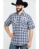 Image #5 - Jack Daniel's Men's Textured Plaid Print Short Sleeve Western Shirt , Black, hi-res