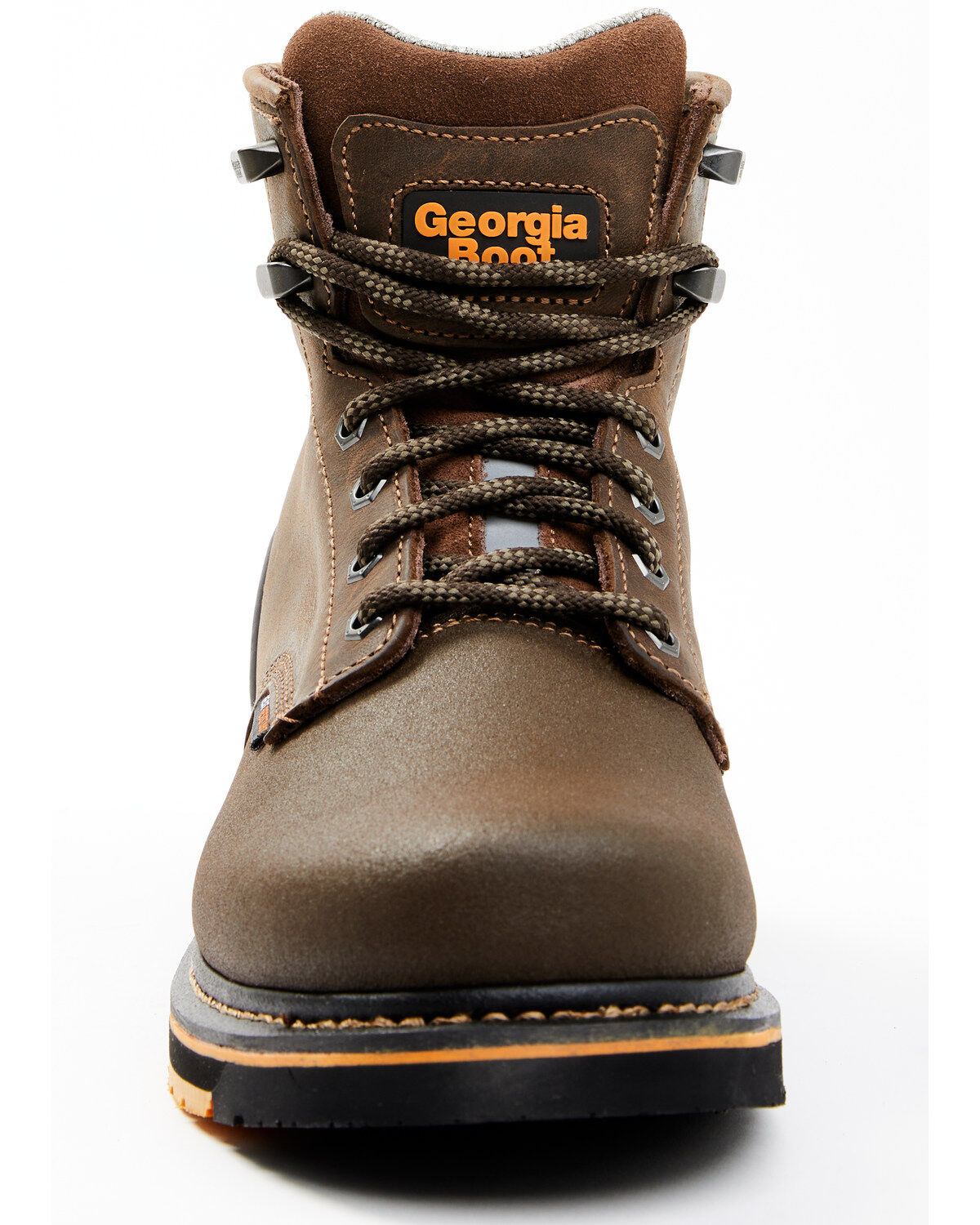 Image #4 - Georgia Boot Men's AMP Light Wedge WP 6" Lace-Up Work Boots - Soft Toe, Brown, hi-res