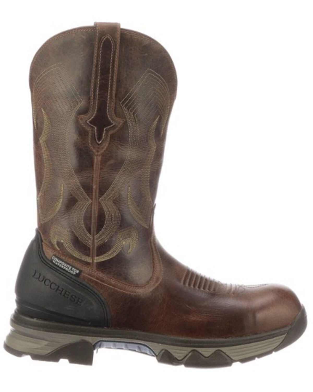 Lucchese Men's Performance Molded Western Work Boots Lucchese Men's Performance Molded Western Work Boots