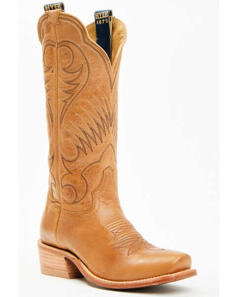 Hyer Women's Leawood Western Boots - Square Toe , Tan, hi-res