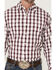 Resistol Men's Bradenton Windowpane Plaid Long Sleeve Button Down Western Shirt, Off White, hi-res