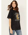 Image #2 - Youth in Revolt Women's Watch Your Step Short Sleeve Graphic Tee, Black, hi-res