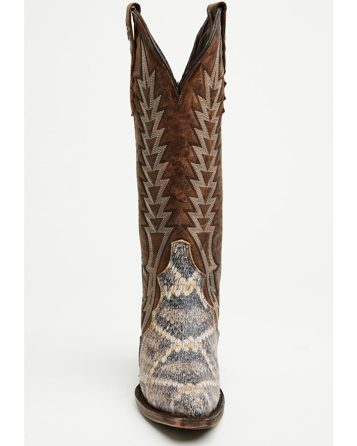 Image #4 - Tanner Mark Women's Snake Print Tall Western Boots - Snip Toe, Natural, hi-res
