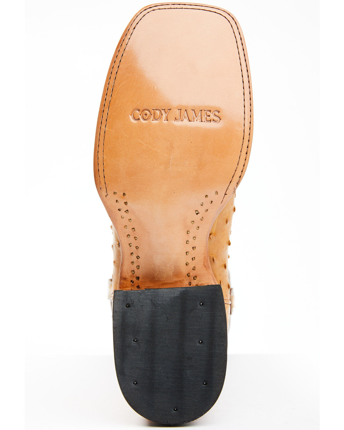 Image #7 - Cody James Men's Full-Quill Ostrich Exotic Western Boots - Broad Square Toe, Brown, hi-res