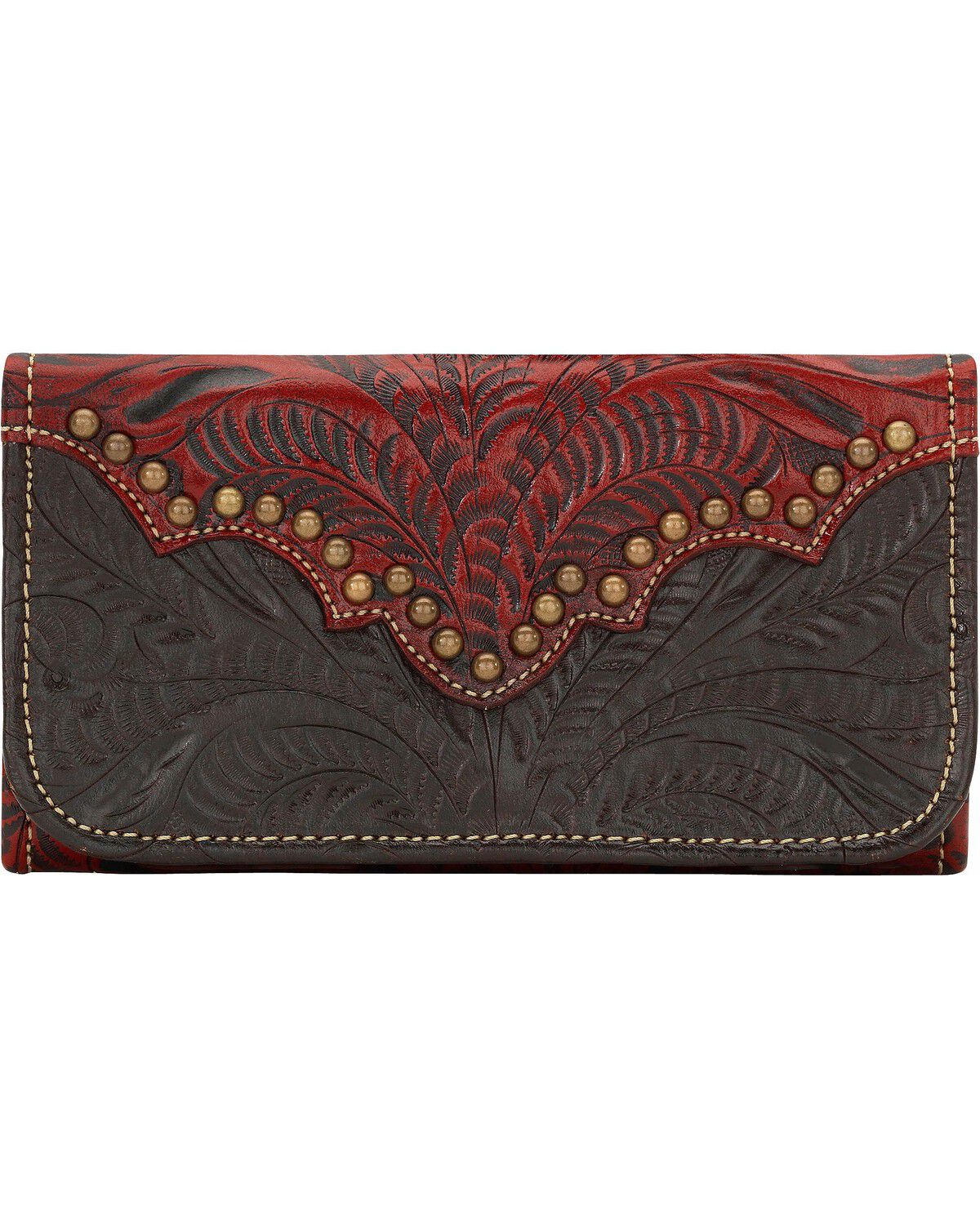 American West Annie's Secret Tri-fold Wallet, Crimson, hi-res