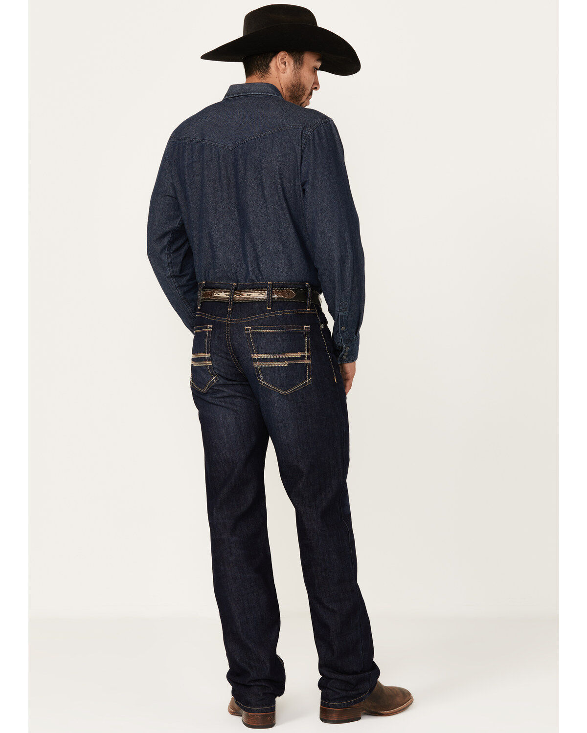 Product Name:  Cinch Men's White Label Dark Wash Relaxed Straight Rigid Denim Jeans