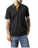 Image #1 - Kimes Ranch Men's El Capitan Short Sleeve Button-Down Polo Shirt, Black, hi-res