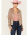 Image #1 - Miss Me Women's Sequins Fringe Yoke Jacket , Rose, hi-res