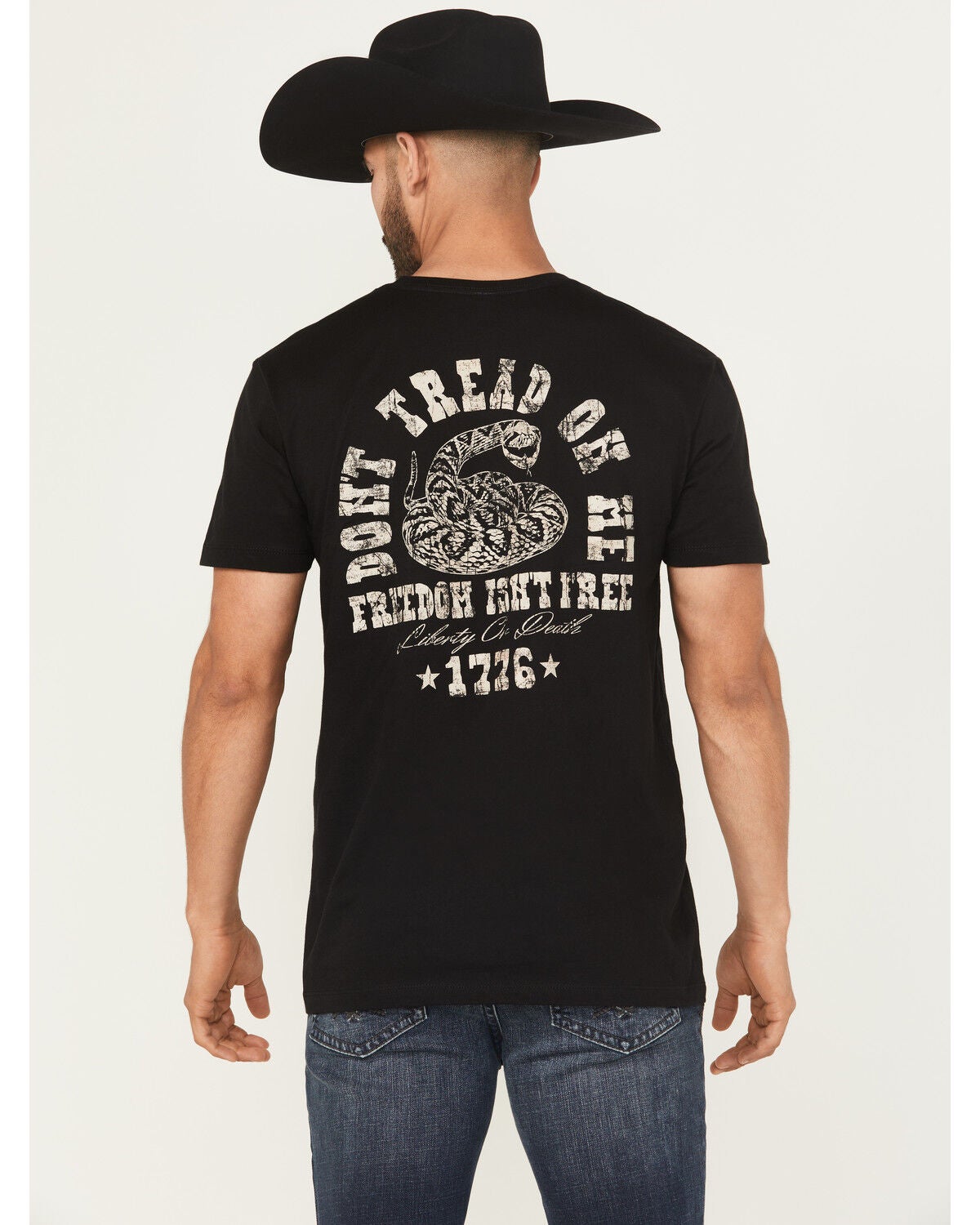 Cody James Men's Freedom Isn't Free Short Sleeve Graphic T-Shirt, Black, hi-res