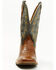 Double H Men's Leland Performance Western Boots - Broad Square Toe, Steel Blue, hi-res