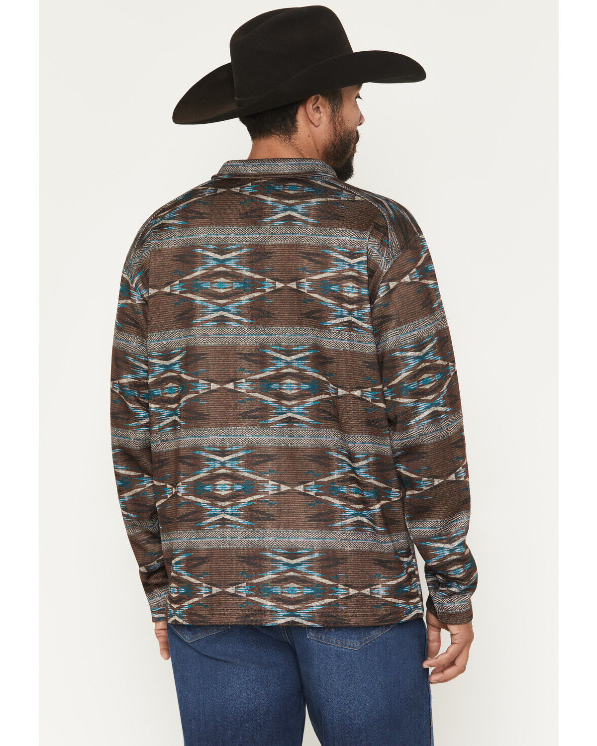 Ariat Men's Caldwell Southwestern Print 1/4 Zip Pullover Sweater