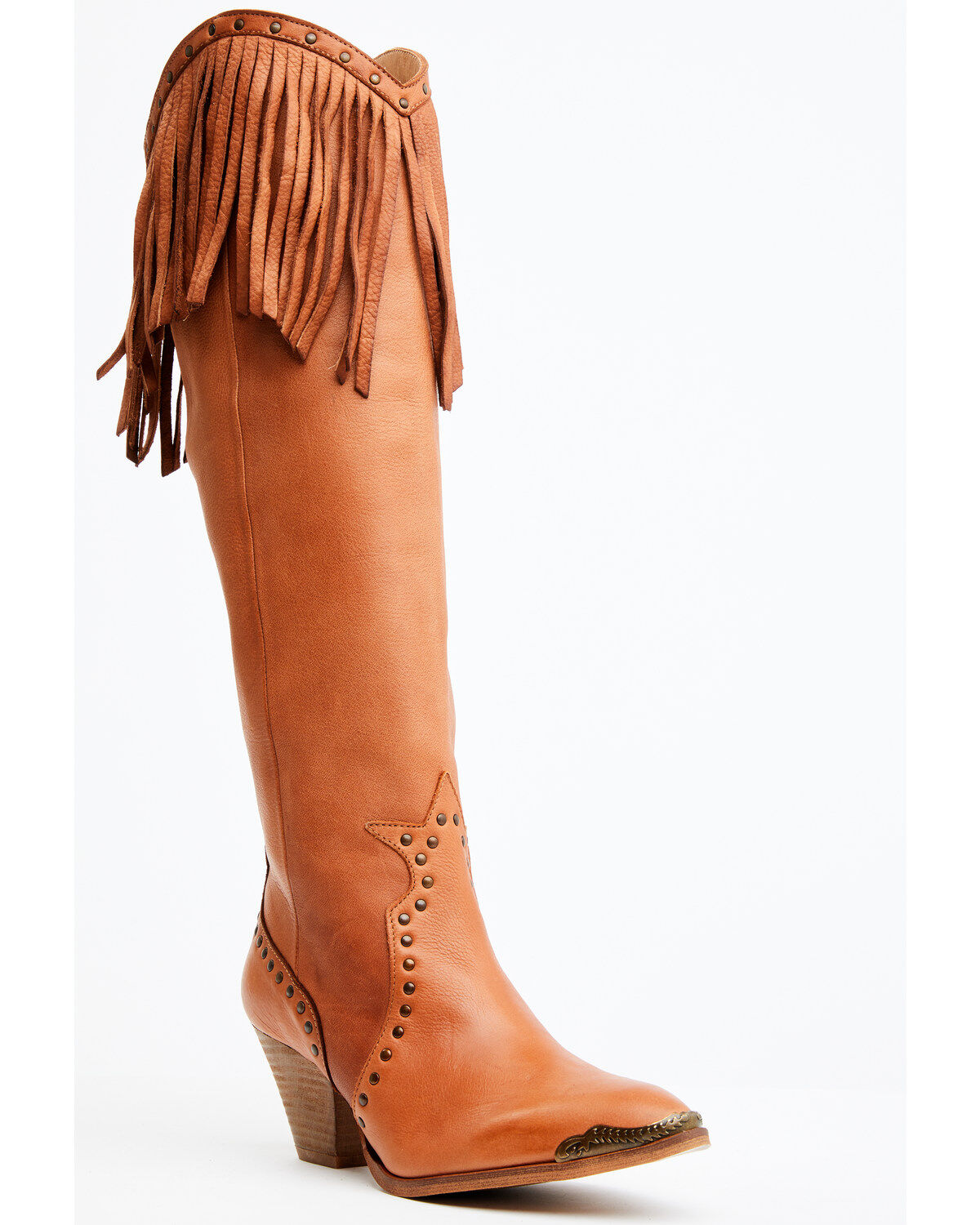 Image #1 - Maggie Women's Trini Tall Western Boots - Round Toe, Brown, hi-res