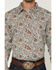 Image #3 - Gibson Trading Co Men's Retro King Floral Print Long Sleeve Button-Down Western Shirt, Light Blue, hi-res