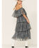 Image #4 - Z&L Women's Off-the-Shoulder Star Print Tiered Midi Dress, Multi, hi-res