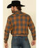 Ariat Men's Hayward Retro Large Plaid Long Sleeve Western Shirt , Brown, hi-res