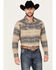 Image #1 - Cody James Men's Arrow Bear Southwestern Print Long Sleeve Snap Western Shirt - Tall, Tan, hi-res