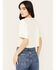 Image #4 - Shyanne Women's Americana Eagle Star Cropped Short Sleeve Graphic Tee, Cream, hi-res
