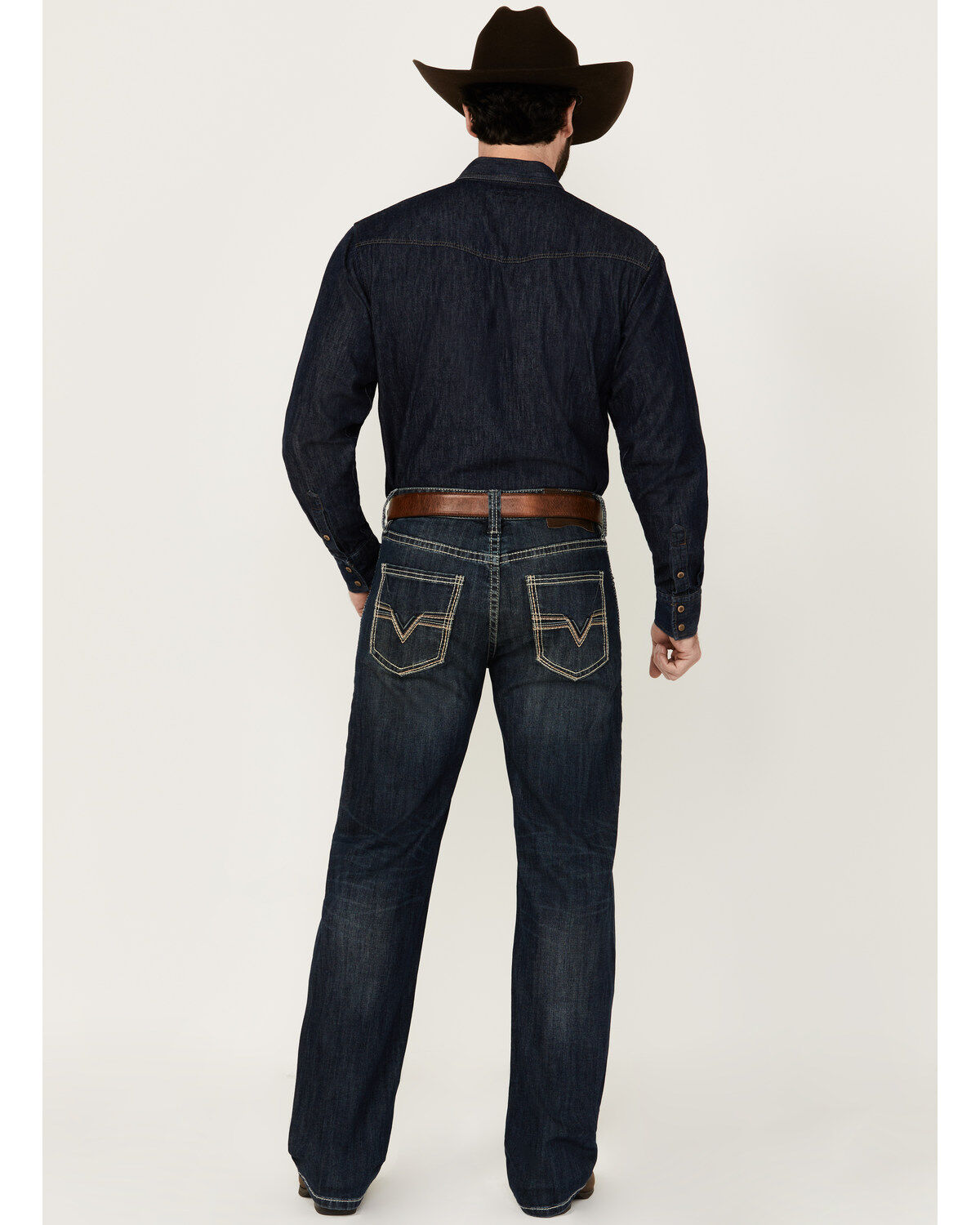 Product Name:  Rock & Roll Denim Men's Double Barrel Medium Wash Relaxed Bootcut Stretch Denim Jeans