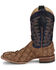 Image #3 - Justin Men's Ocean Front Exotic Pirarucu Western Boots - Broad Square Toe , Tan, hi-res