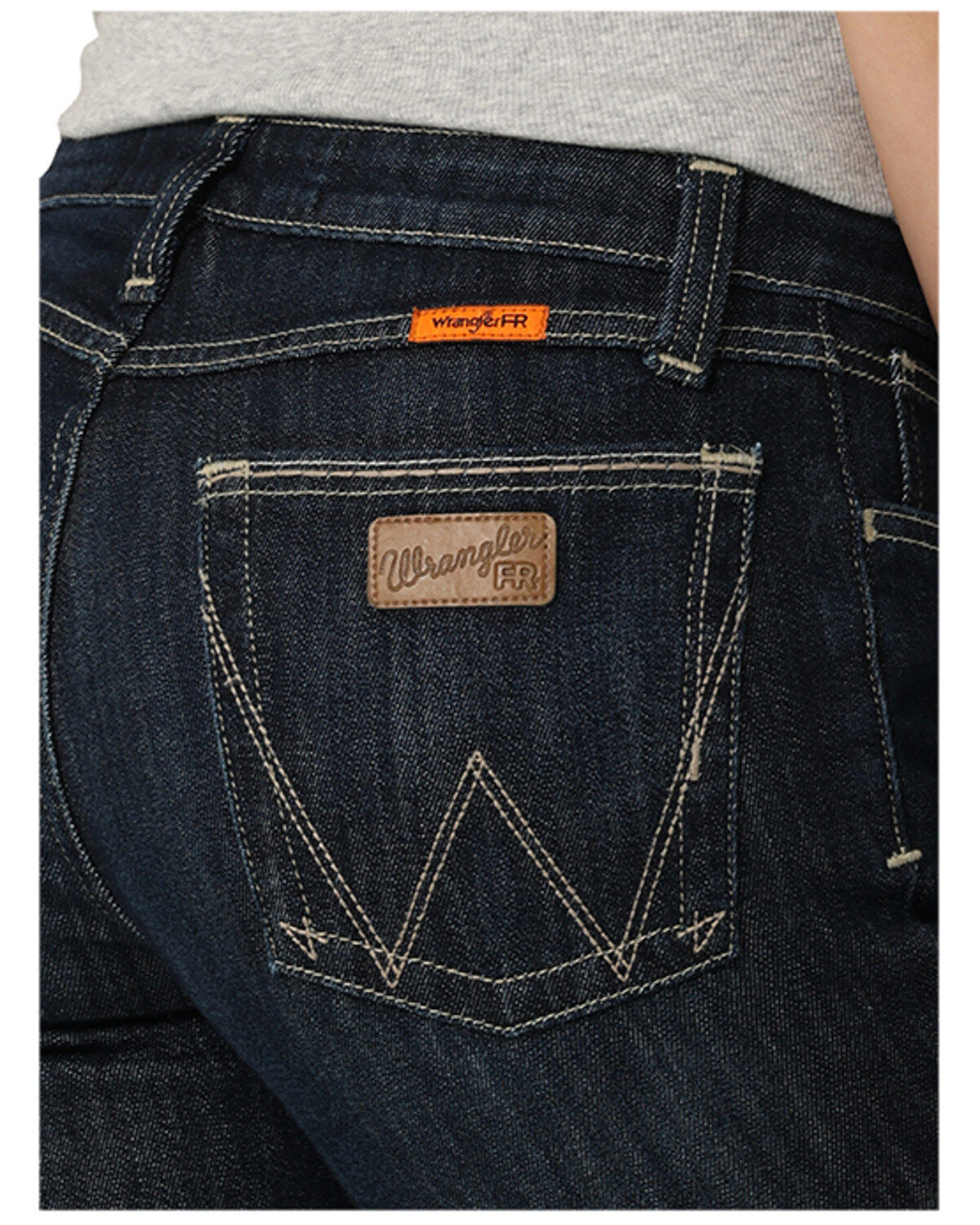 Image #3 - Wrangler Women's FR Mae Cherry Point Dark Wash Bootcut Work Jeans, Indigo, hi-res