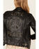 Mauritius Women's Love and Peace Amsterdam Leather Jacket, Black, hi-res