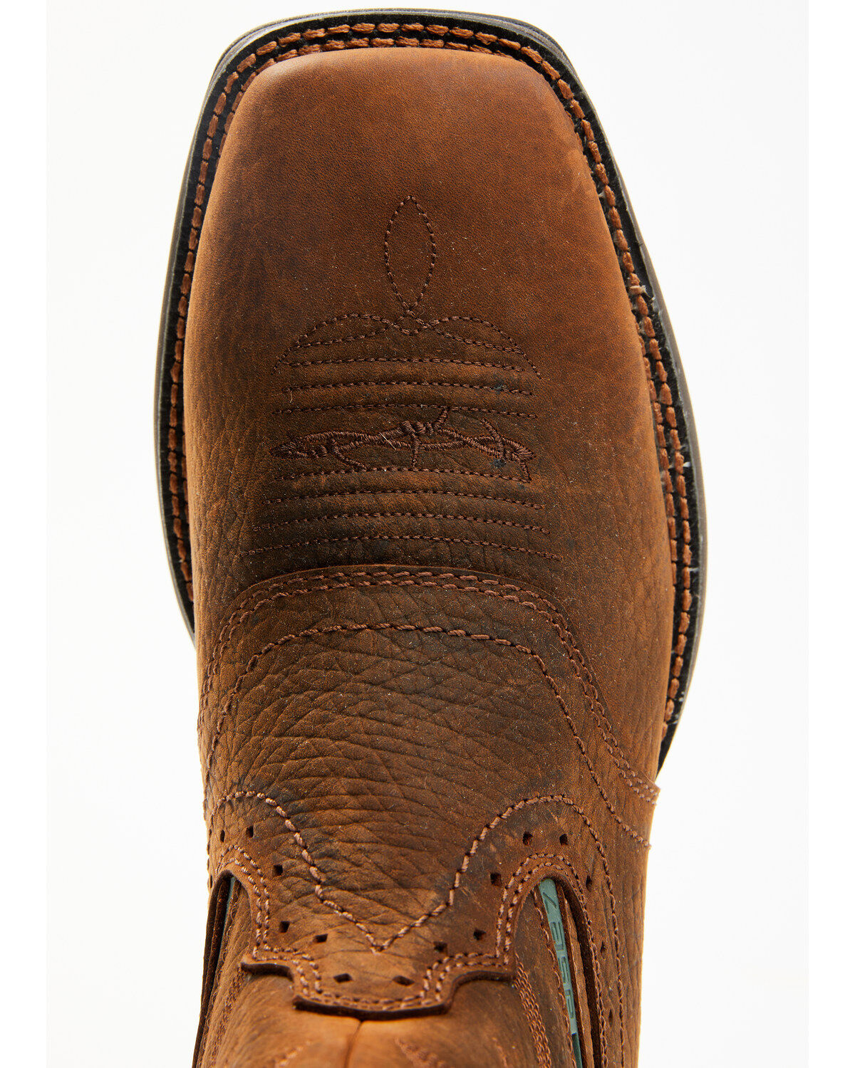 Image #6 - Brothers and Sons Men's Lite Performance Western Boots - Broad Square Toe, Brown, hi-res