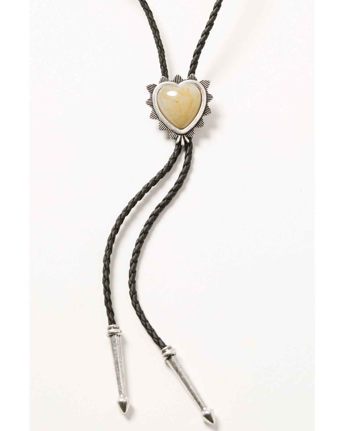 Shyanne Women's Heart Bolo Necklace, Silver, hi-res