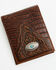 Image #1 - Cody James Men's Croc Embossed Leather Bifold Wallet, Brown, hi-res