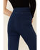 Flying Tomato Women's Super High Rise Flare Jeans, Blue, hi-res
