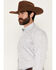 Image #2 - Wrangler X Cody Johnson Men's Paisley Print Long Sleeve Button-Down Western Shirt, Charcoal, hi-res
