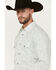 Image #2 - Gibson Men's La Salle Floral Print Long Sleeve Snap Western Shirt, Grey, hi-res