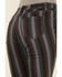 Image #3 - Rock & Roll Denim Women's Striped High Rise Stretch Flare Jeans, Multi, hi-res