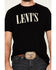 Levi's Men's Black Serif Logo Graphic T-Shirt , Black, hi-res